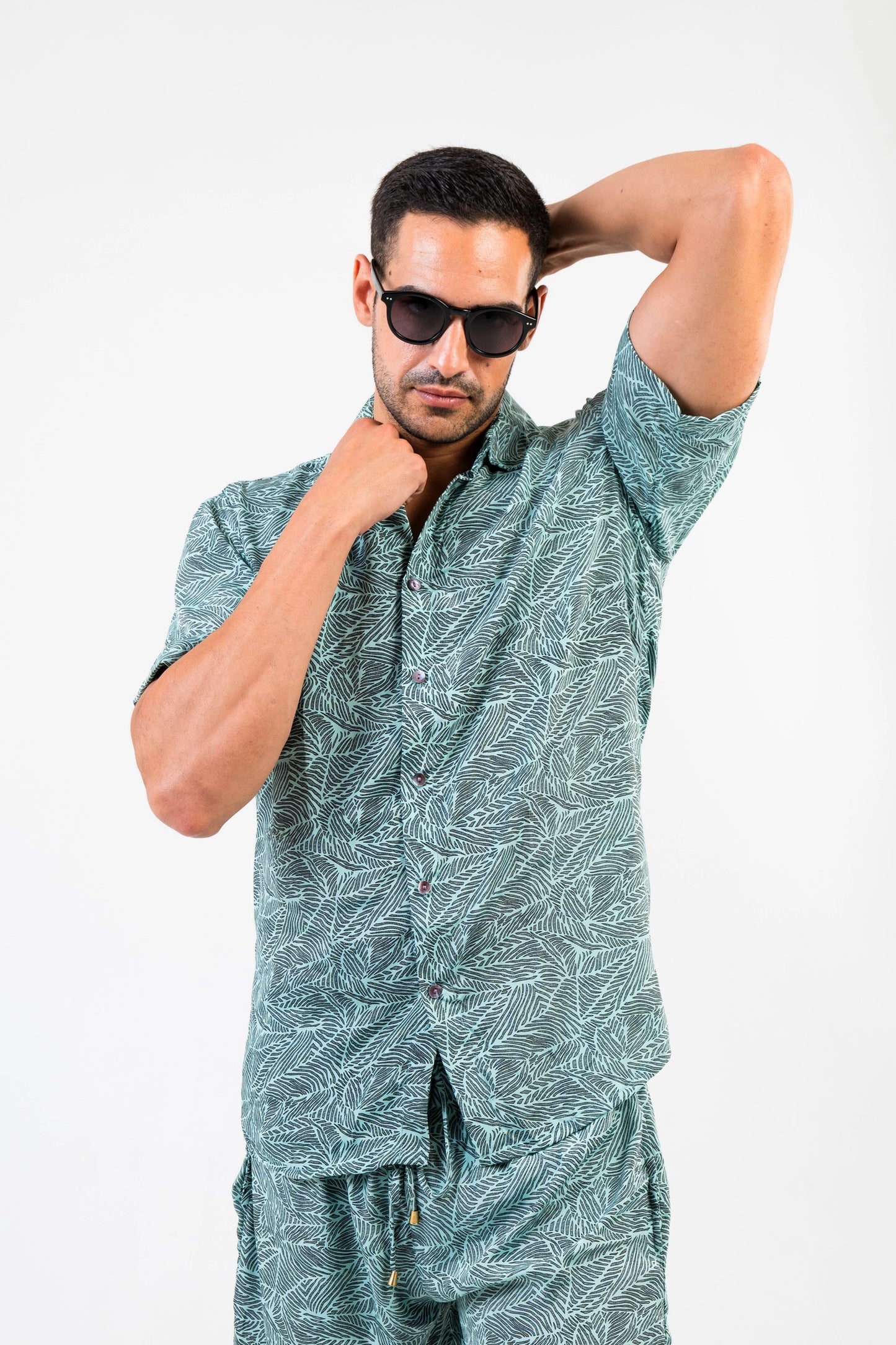 BOHO SAARI – Men's Short-Sleeve Rayon Set (Bohemian Print, S–3XL)